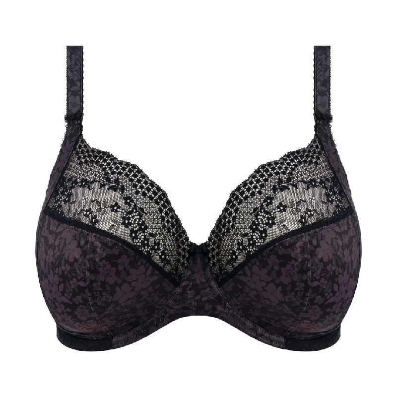 plus size lingerie with floral printsLucie Stretch Plunge Bra