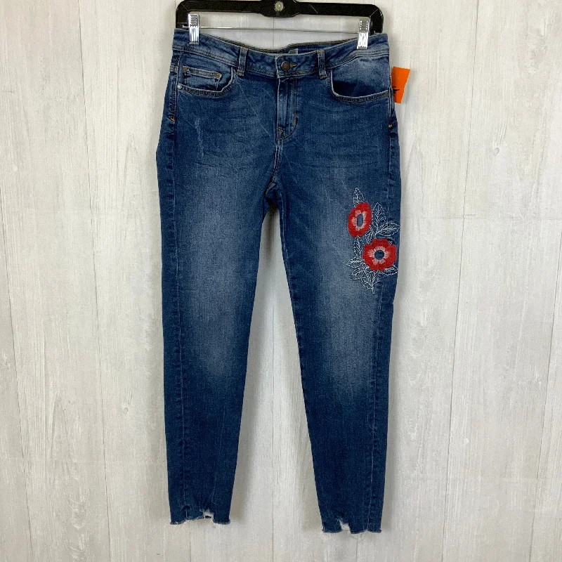 Jeans with a high waist and wide legs for a vintage and flattering fitJeans Skinny By Zara Basic In Blue Denim, Size: 8