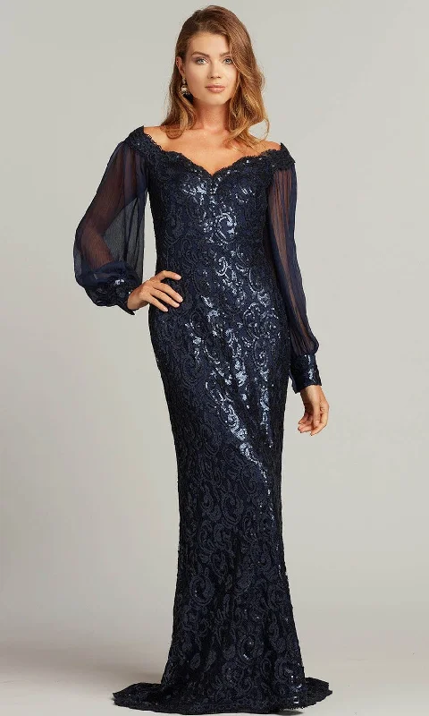 Designer dresses for high-end fashionTadashi Shoji - ARU17750L Bishop Sleeve Sequin Formal Gown