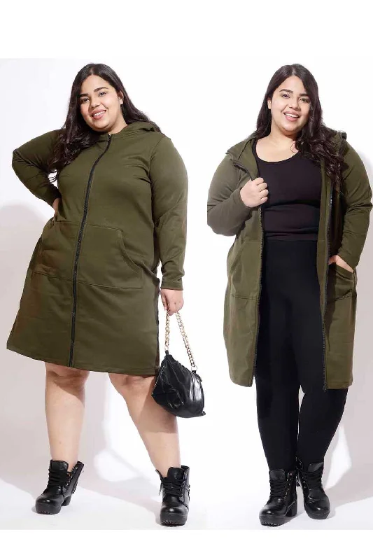 Little red dresses (LRDs) for womenPlus Size Olive Jacket Dress