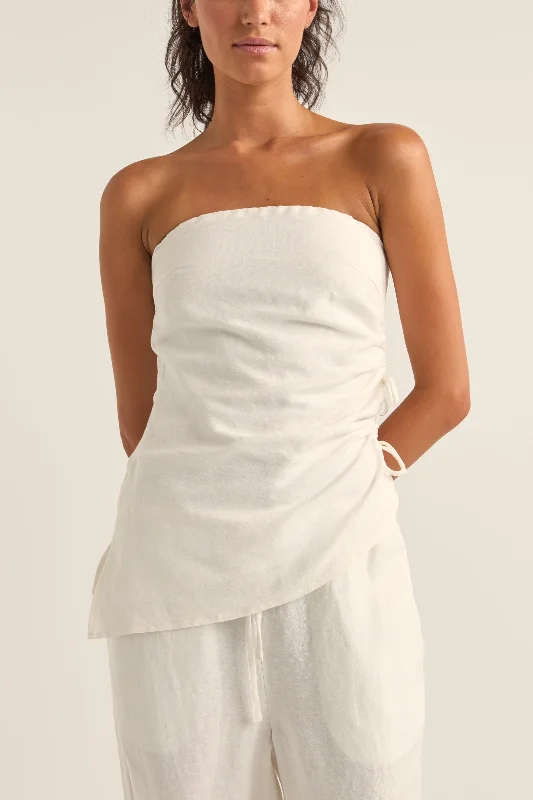 Layering women's topsFrankie Strapless Top White