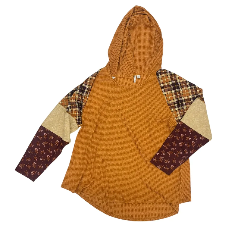 Eco-friendly women's topsTop Ls By Cato In Orange, Size:1X