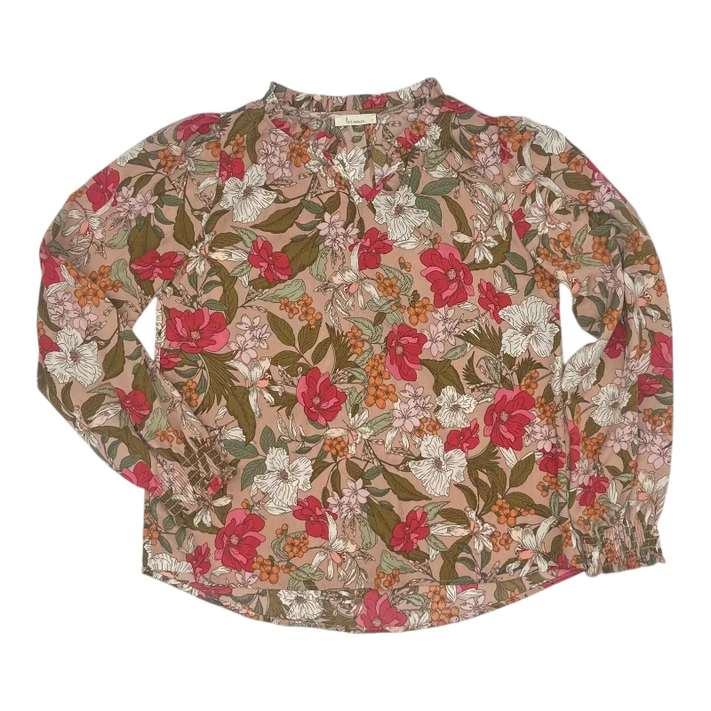 Limited edition women's topsTop Ls By Clothes Mentor In Floral Print, Size:S