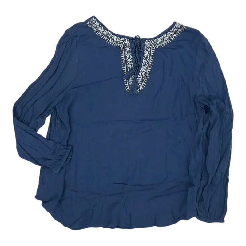 Petite women's topsTop Ls By Gap In Blue, Size:L