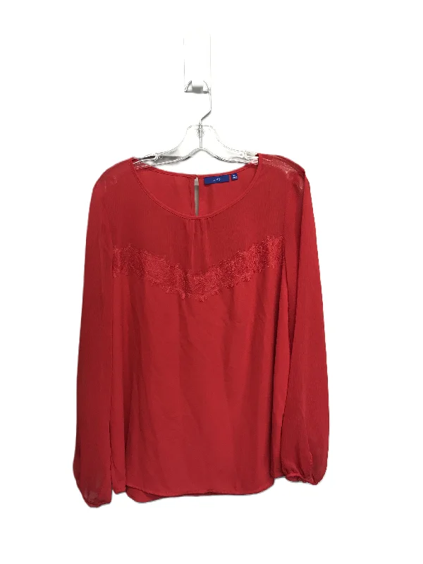 Lace women's topsTop Long Sleeve By Apt 9  Size: Xl