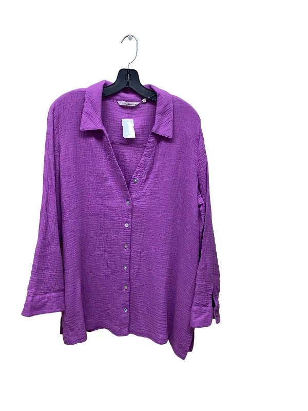 Ruffled women's topsTop Long Sleeve By Soft Surroundings  Size: Xl